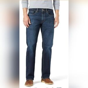 Levi's Men's Dark Indigo Straight Jeans